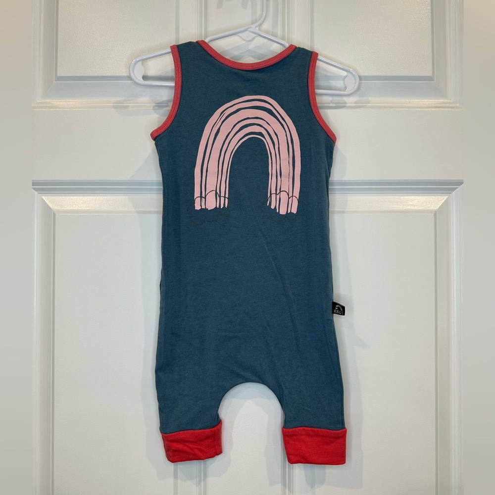 Rags Tank Rainbow Romper‎ Size 12-18 months
